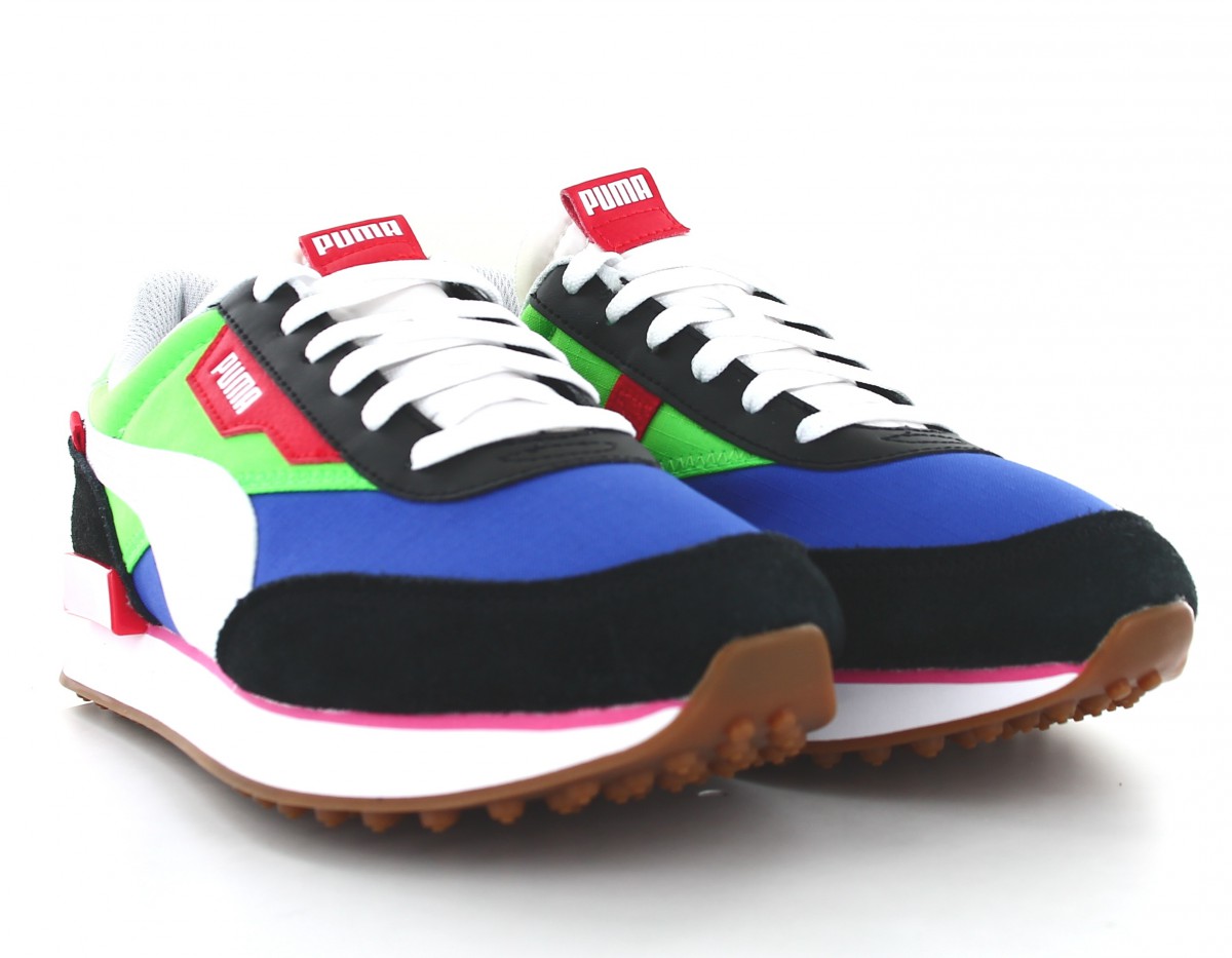 Puma Future rider play on bleu marine multicolor