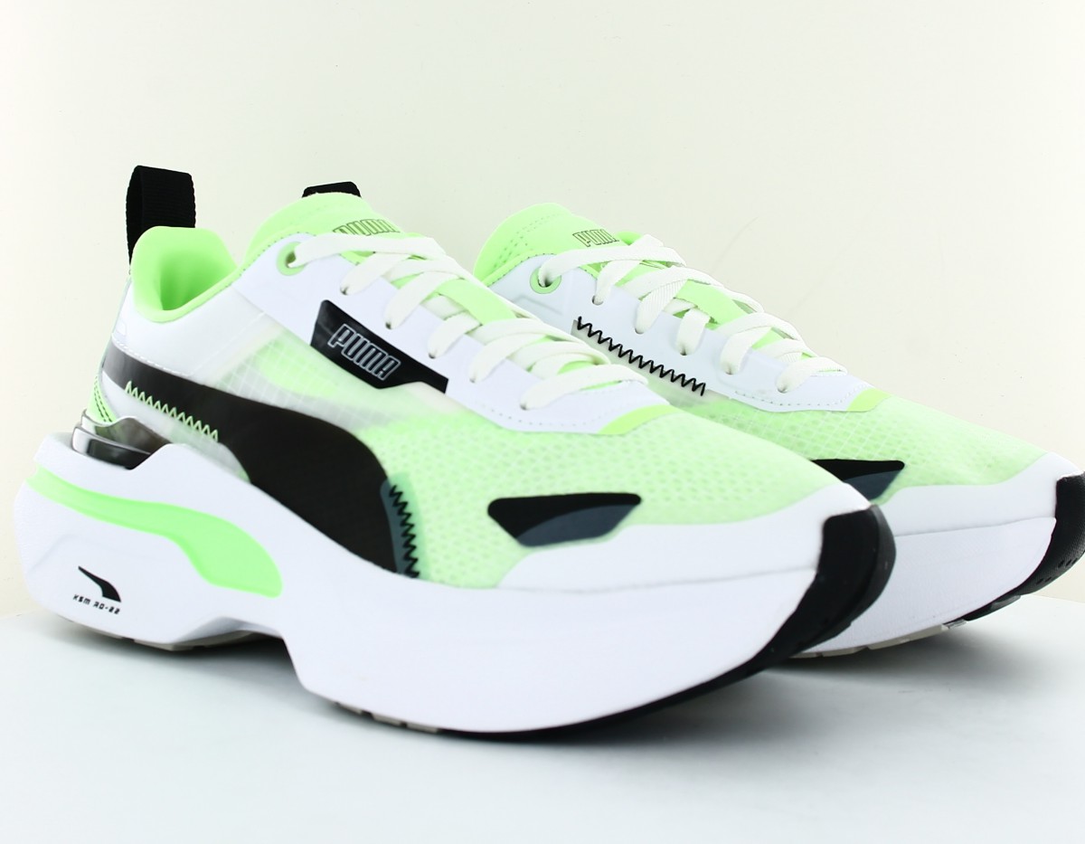 Puma Kosmo rider vert fluo noir blanc