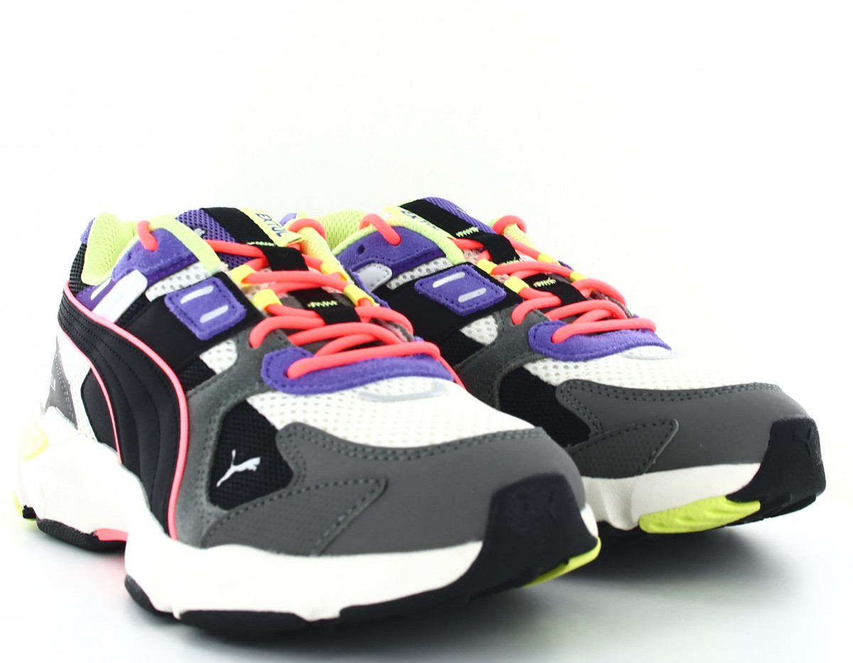 Puma LQD cell extol archive gris noir violet vert orange