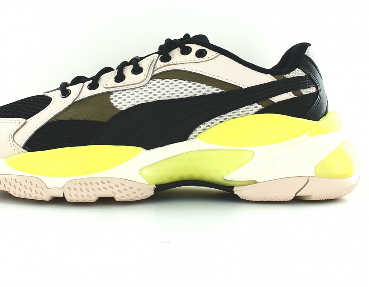 Puma LQDCELL omega epsilon beige noir vert fluo