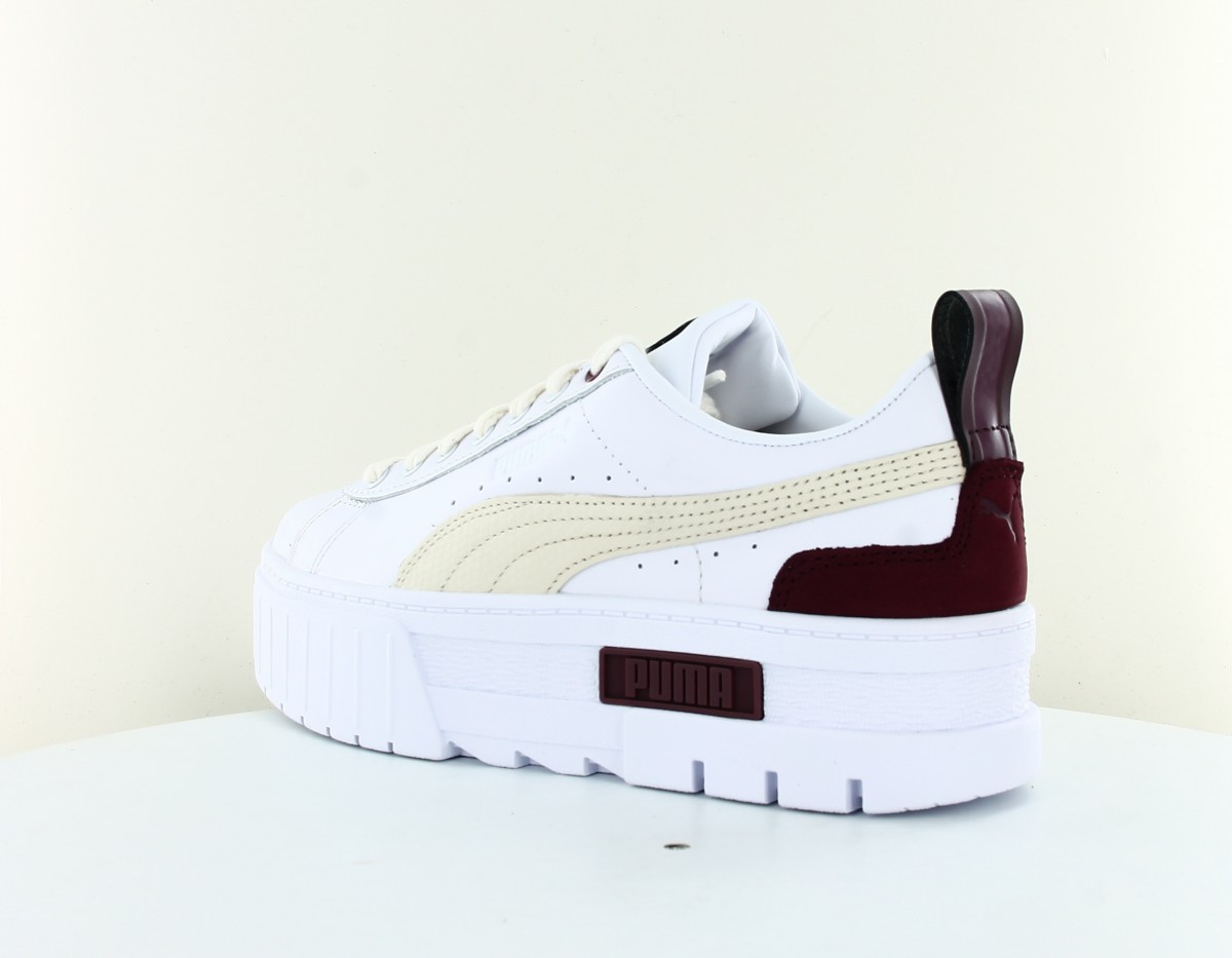 Puma Mayze luxe blanc beige bordeaux chocolat