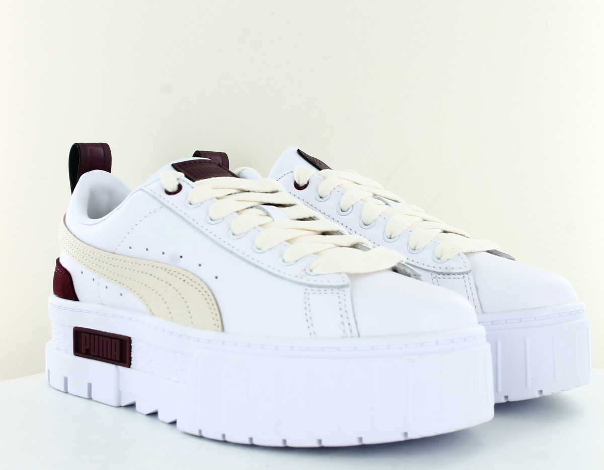 Puma Mayze luxe blanc beige bordeaux chocolat