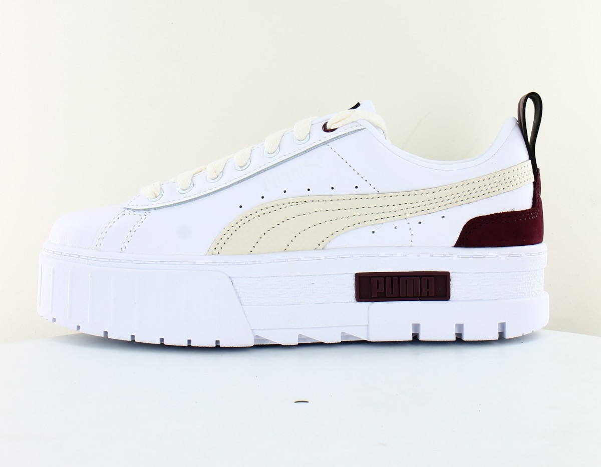 Puma Mayze luxe blanc beige bordeaux chocolat