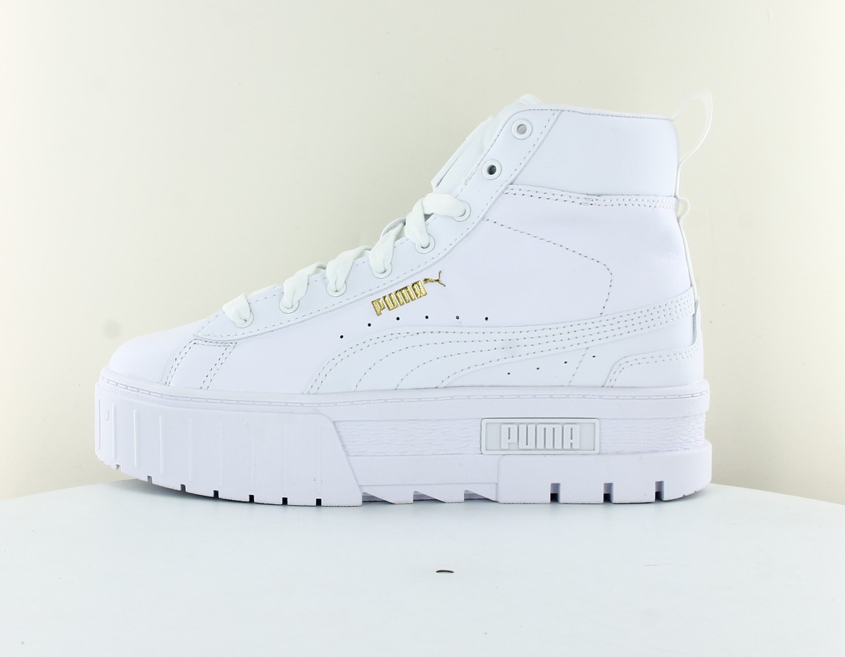 Puma Mayze mid blanc or