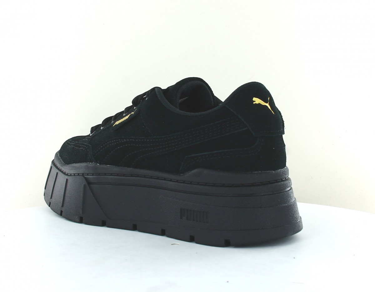 Puma Mayze stack suede noir or