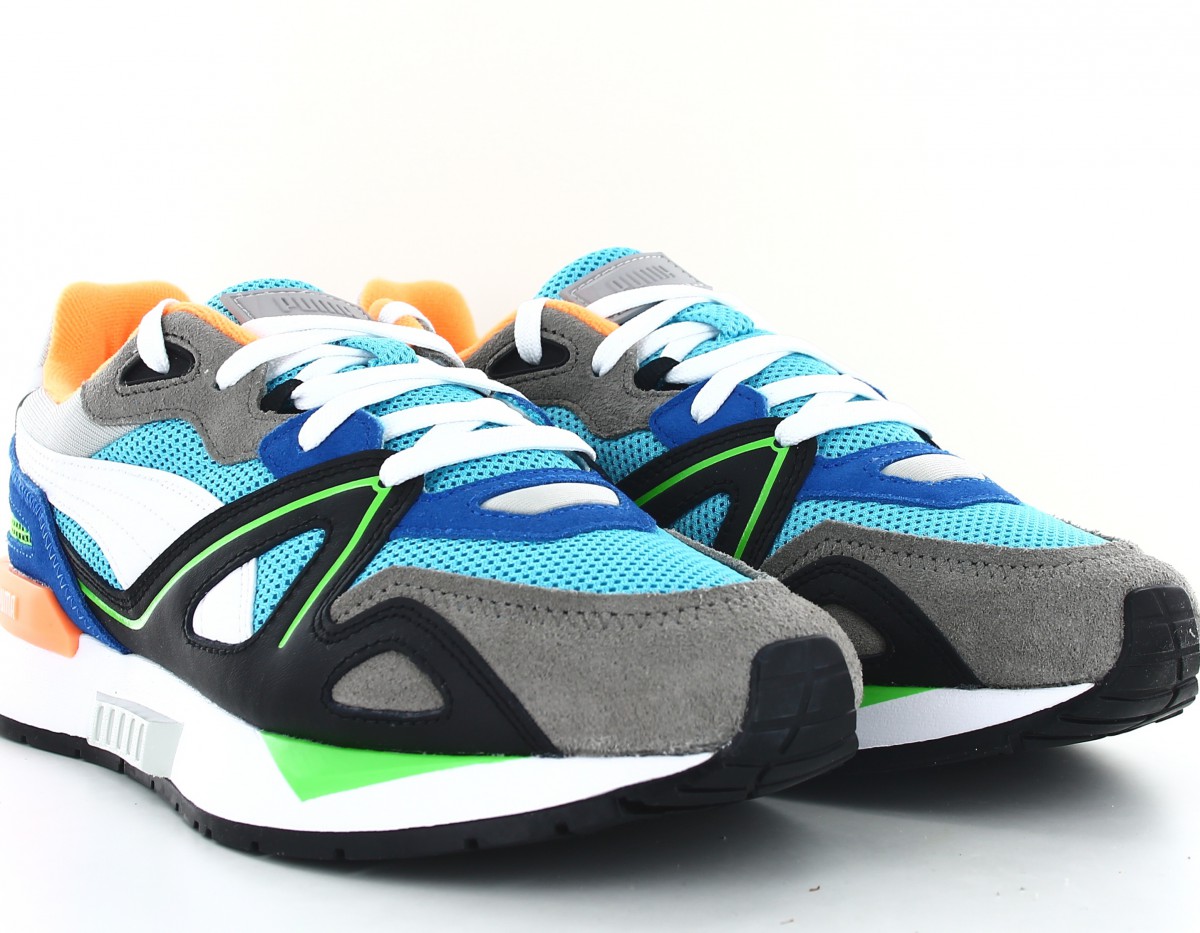 Puma Mirage mox vision bleu blanc noir vert orange