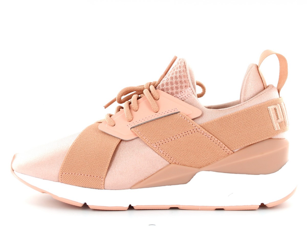 Puma Muse X-Strap Satin EP Rose-Rose-Blanc