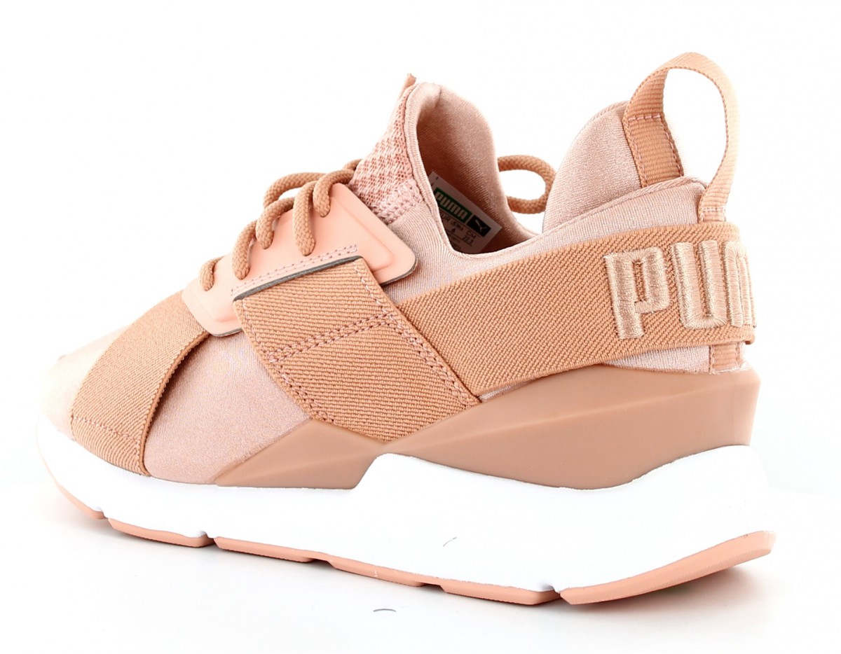 Puma Muse X-Strap Satin EP Rose-Rose-Blanc