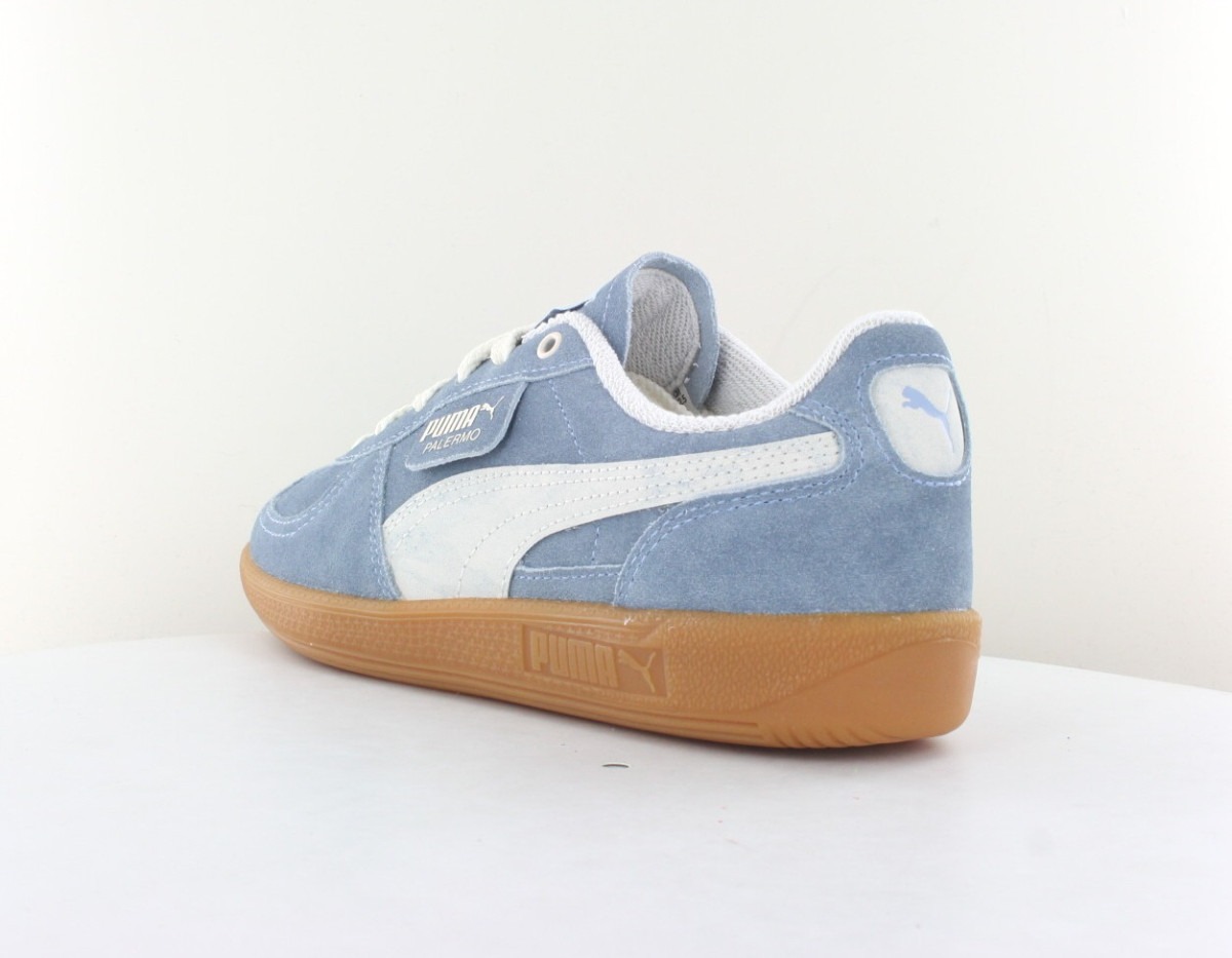 Puma Palermo hairy bleu beige gomme