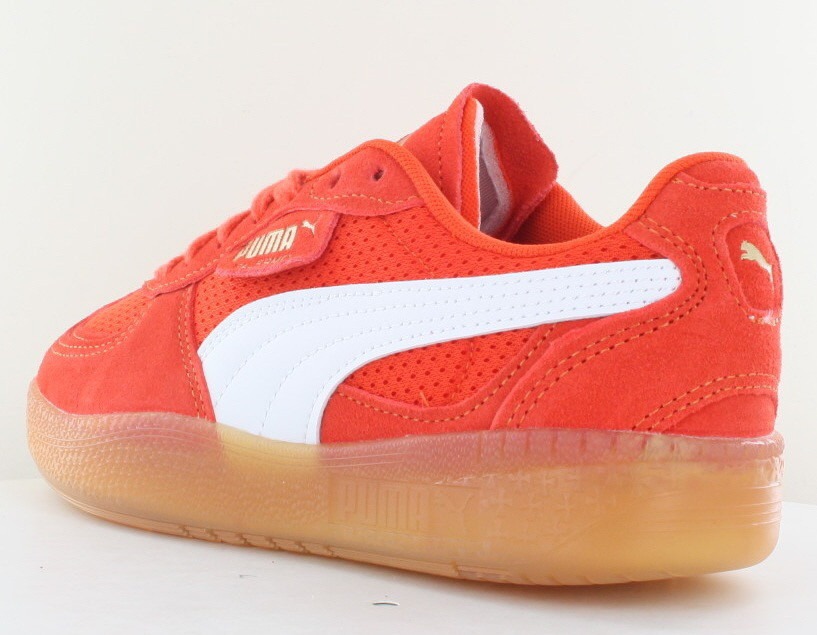 Puma Palermo moda vintage orange gomme