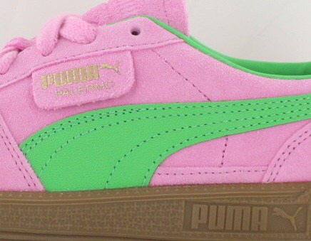 Puma Palermo rose vert gomme