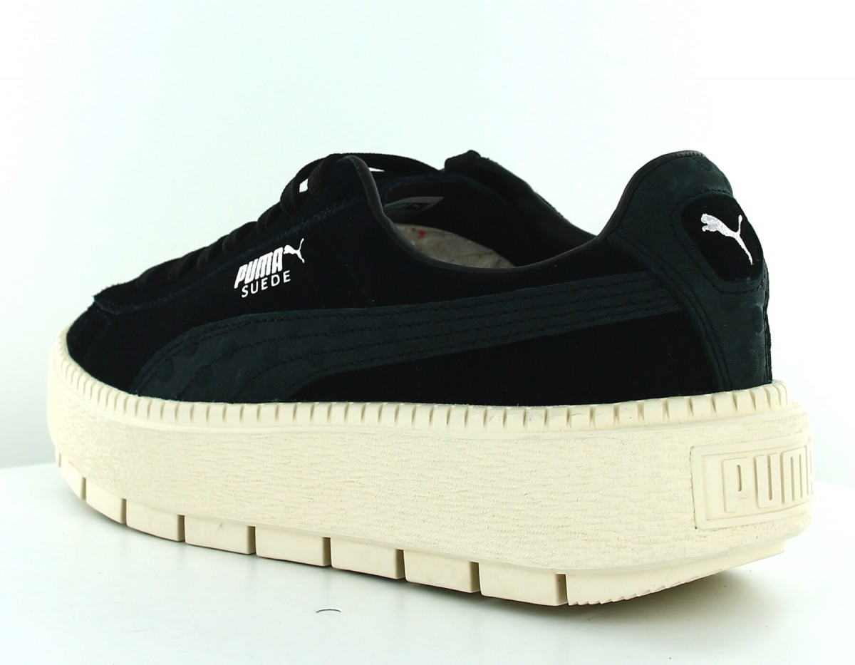 Puma Platform trace dots jr Noir-noir-beige