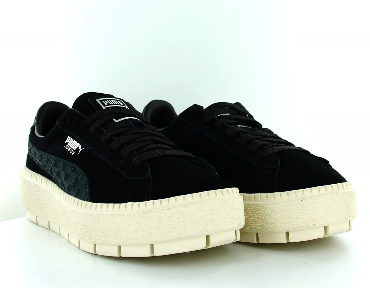 Puma Platform trace dots jr Noir-noir-beige