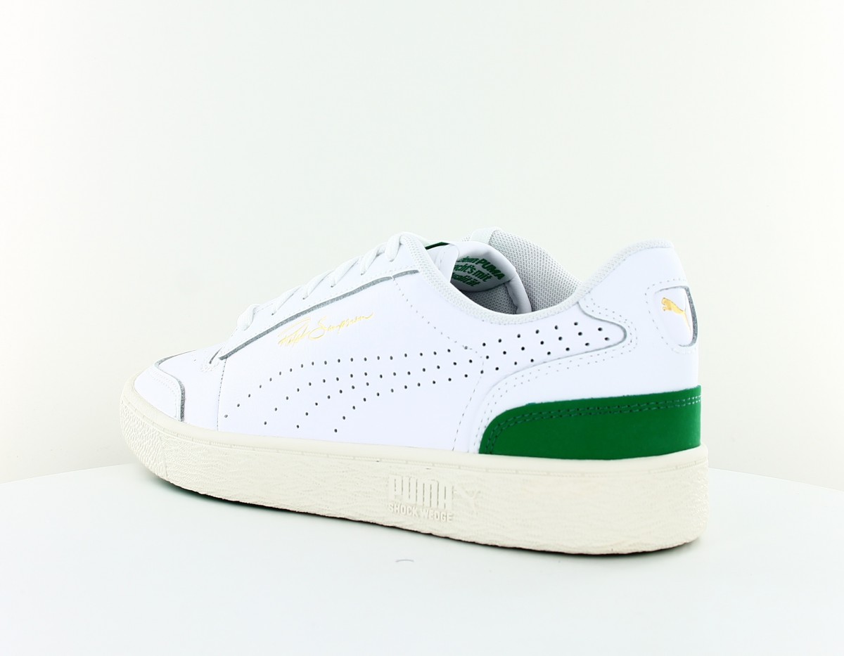 Puma Ralph sampson blanc vert or beige