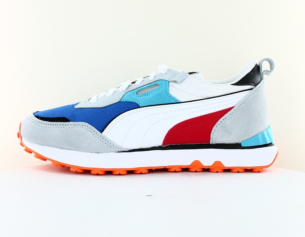 Puma Rider fv future vintage blanc bleu multicolor