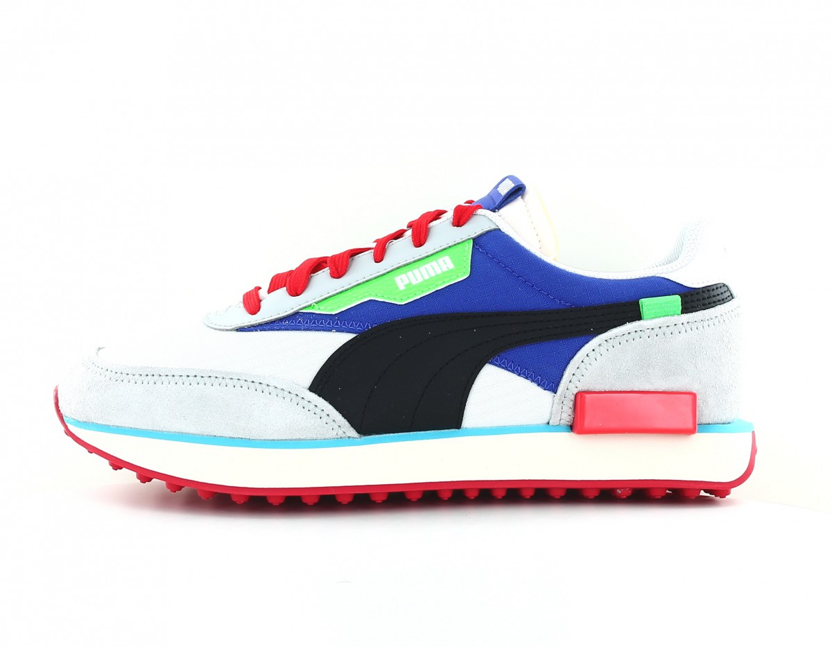 Puma Future rider ride on gris noir bleu rouge vert 