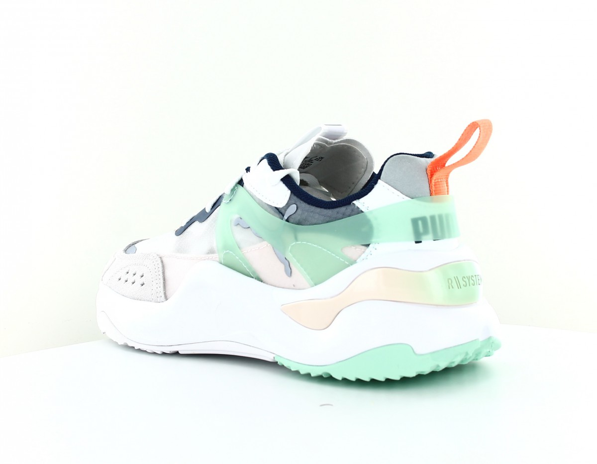 Puma Rise blanc vert rose