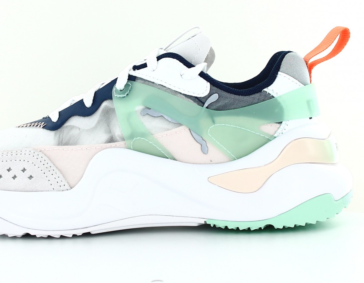 Puma Rise blanc vert rose