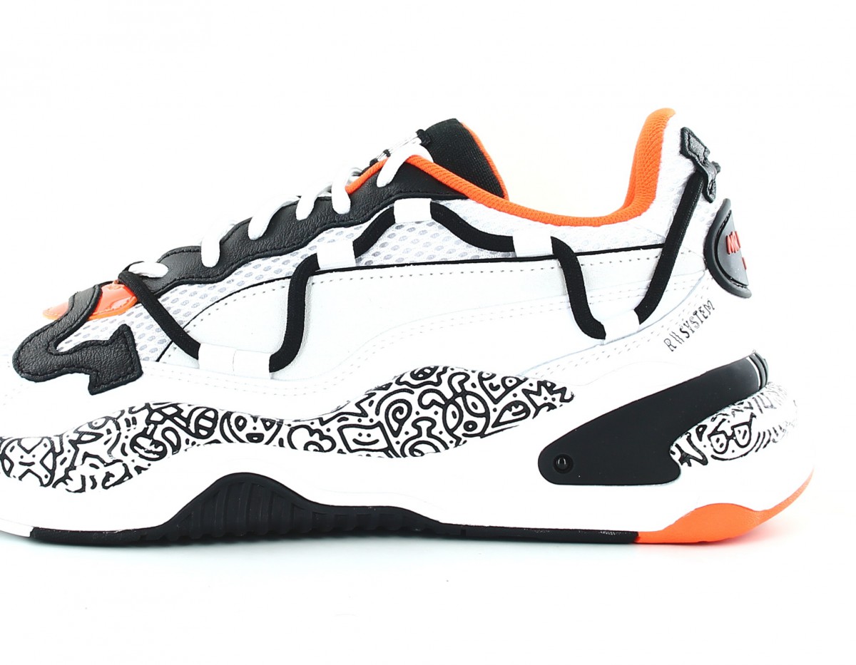 Puma Rs 2k mr doodle blanc noir orange