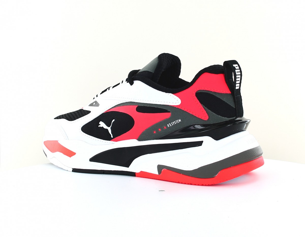 Puma Rs fast intro junior blanc noir gris infrared