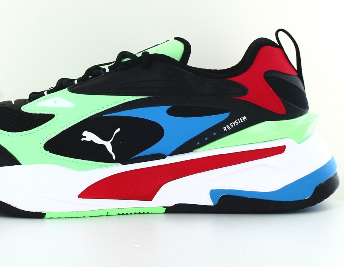 Puma Rs fast intro noir blanc rouge vert bleu