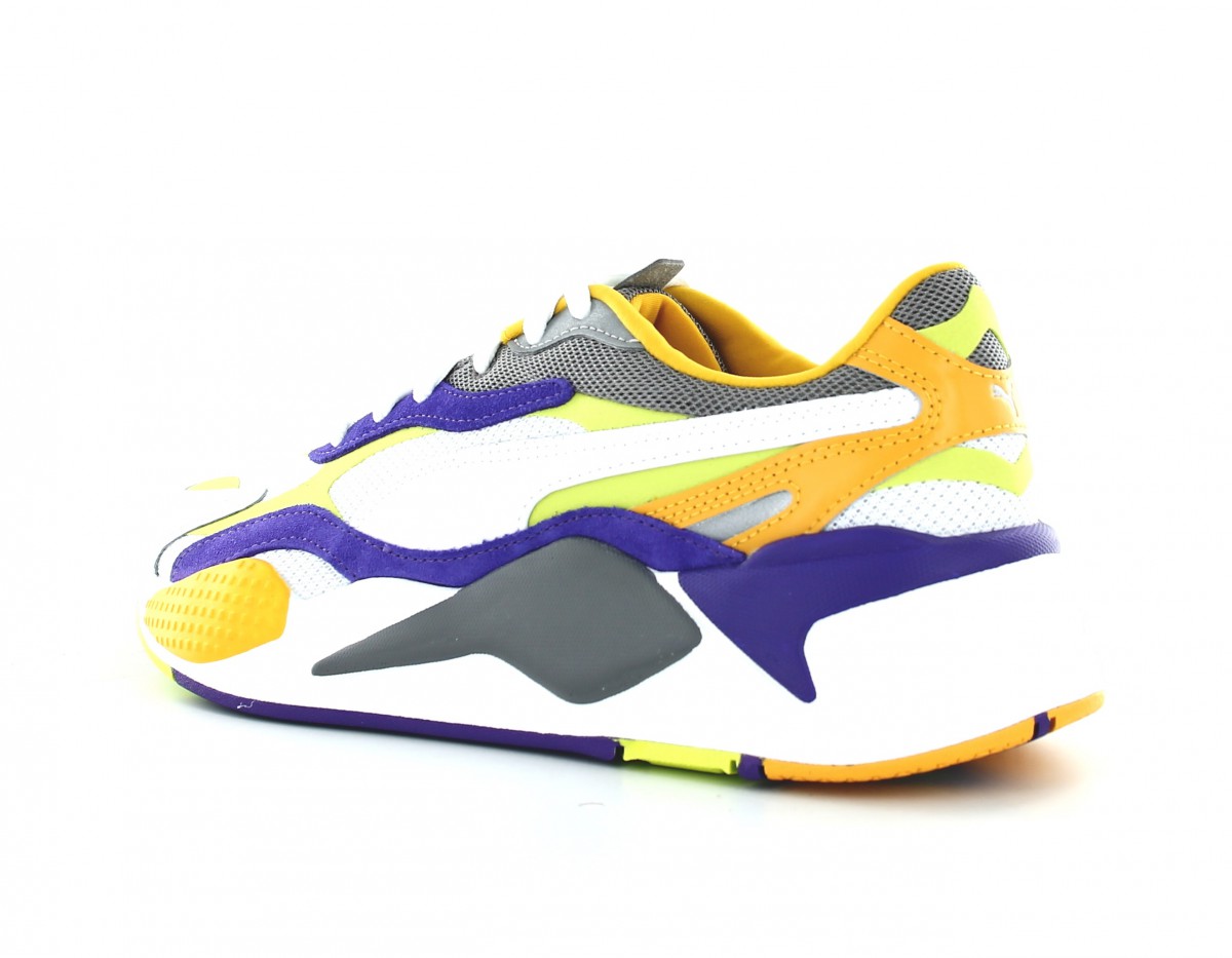 Puma Rsx 3 level up blanc vert violet jaune