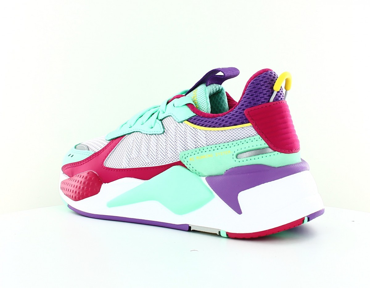 Puma RS-X bold violet blanc vert fushia