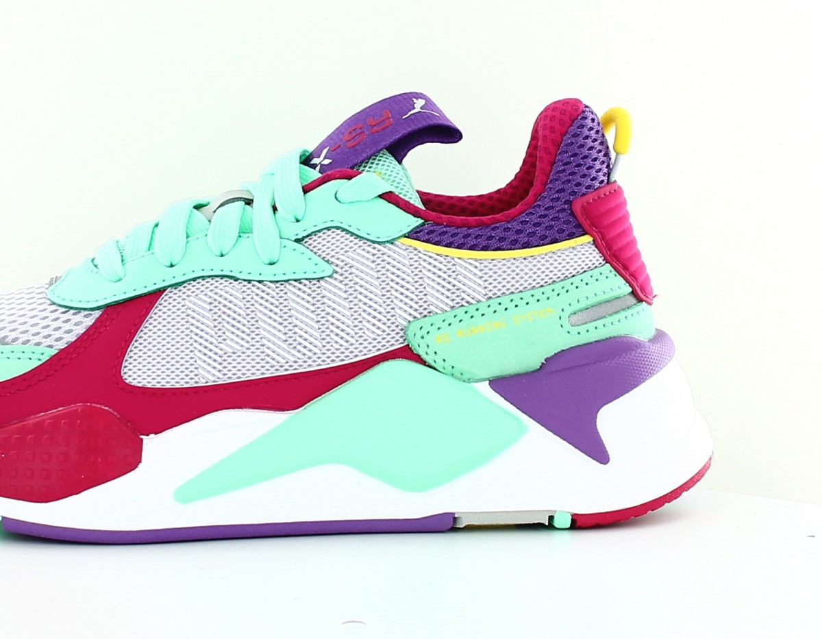 Puma RS-X bold violet blanc vert fushia