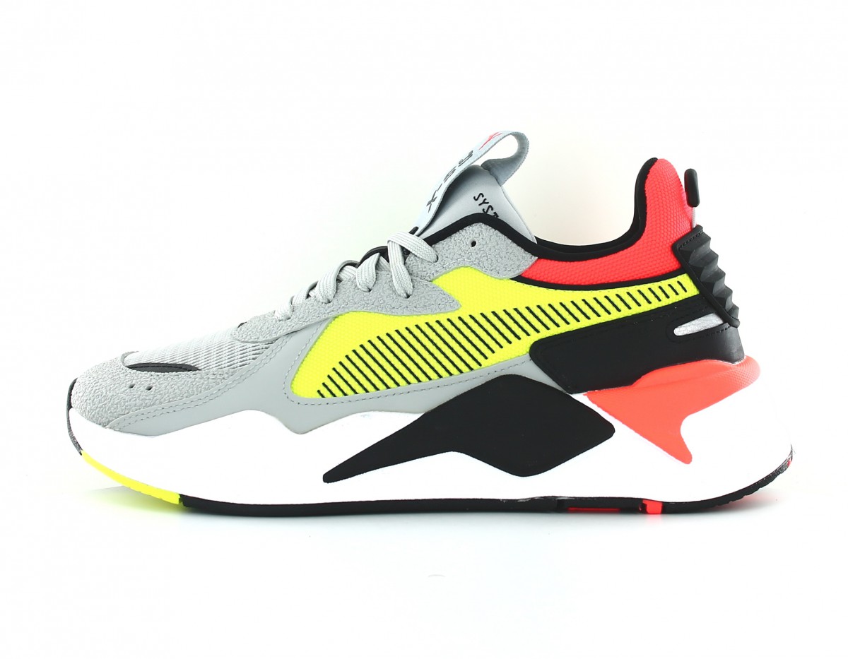 Puma RS-X hard drive gris jaune fluo orange fluo