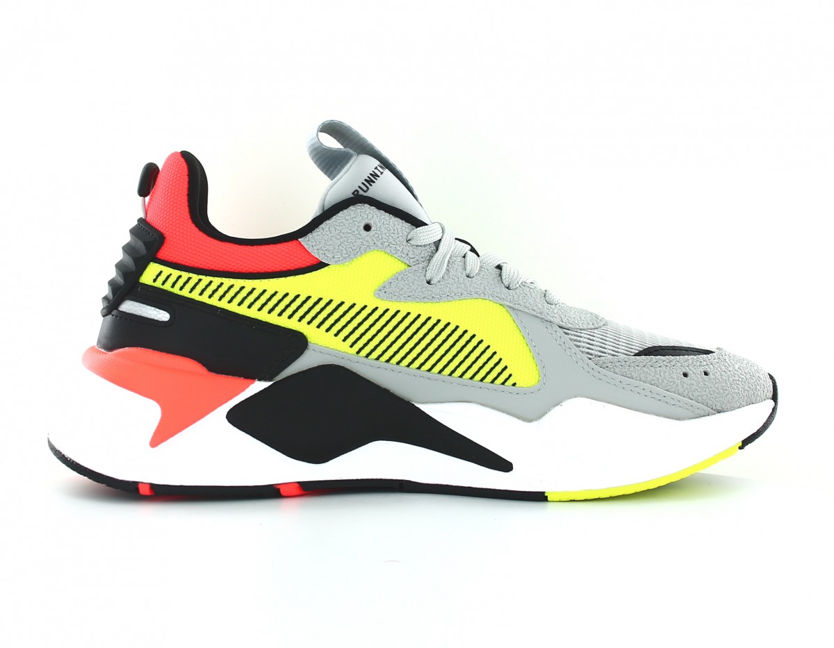 Puma RS-X hard drive gris jaune fluo orange fluo