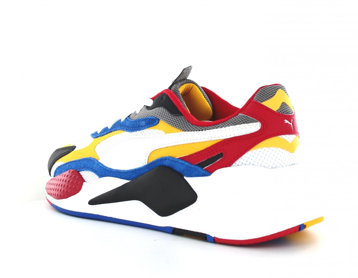 Puma Rsx 3 puzzle blanc rouge noir bleu jaune