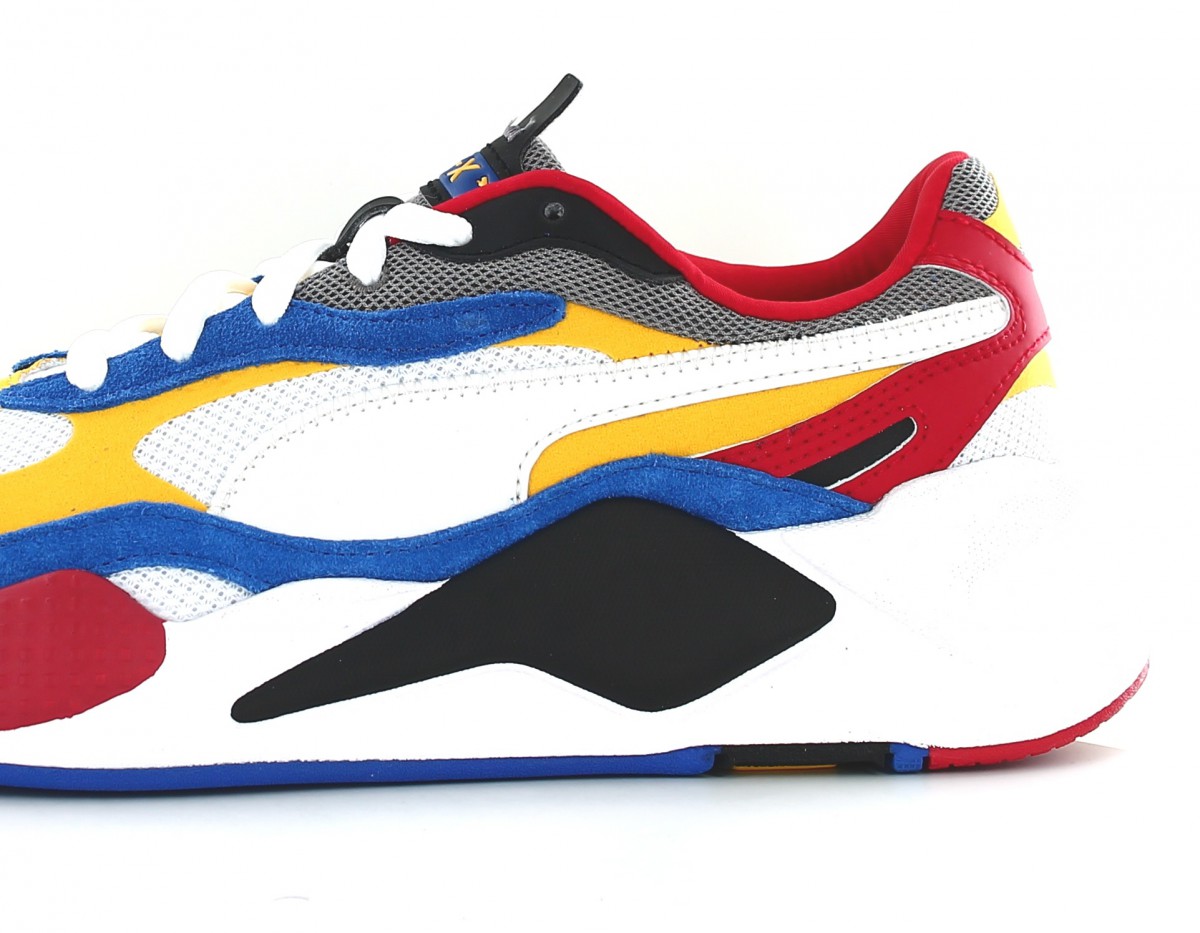 Puma Rsx 3 puzzle blanc rouge noir bleu jaune