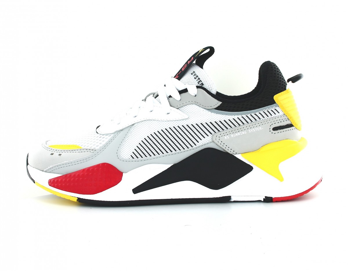 Puma Rsx toys blanc gris rouge noir jaune