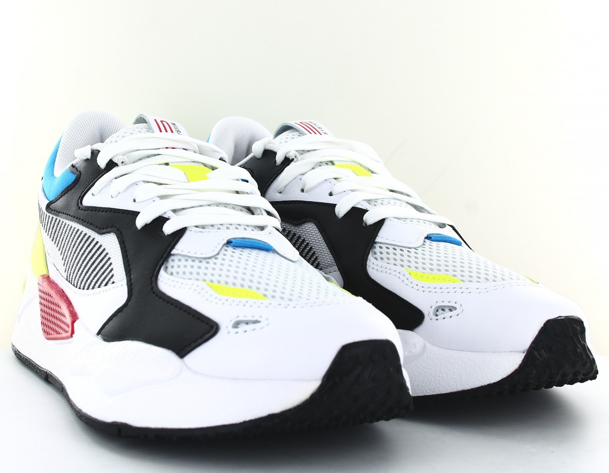 Puma Rsz core blanc noir jaune rouge bleu