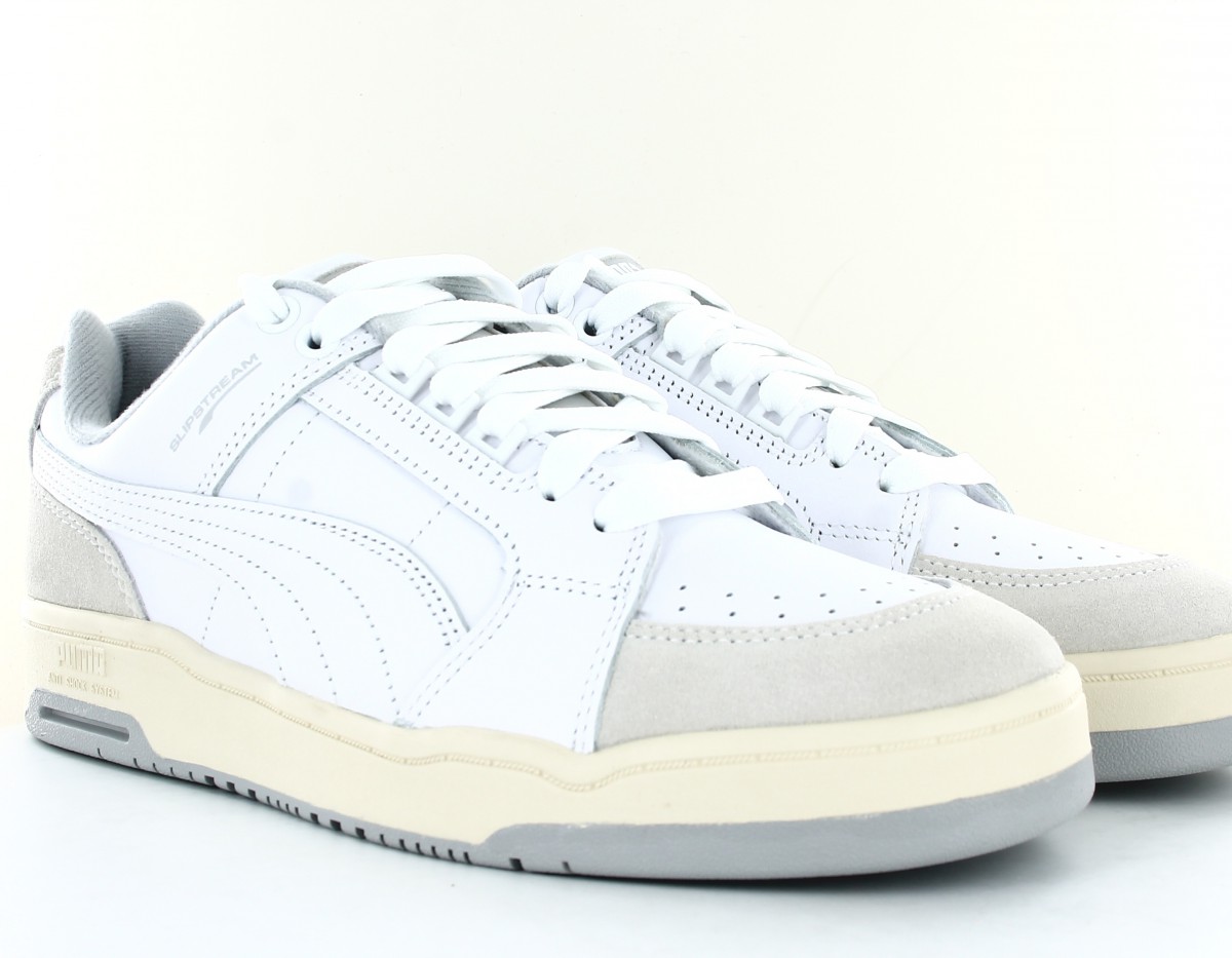 Puma Slipstream low retro blanc gris beige