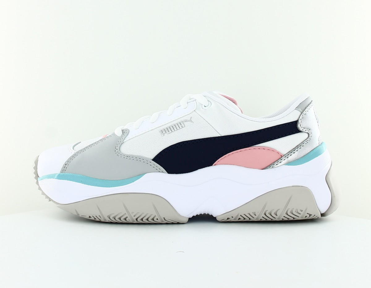 Puma Stormy blanc bleu marine gris rose bleu