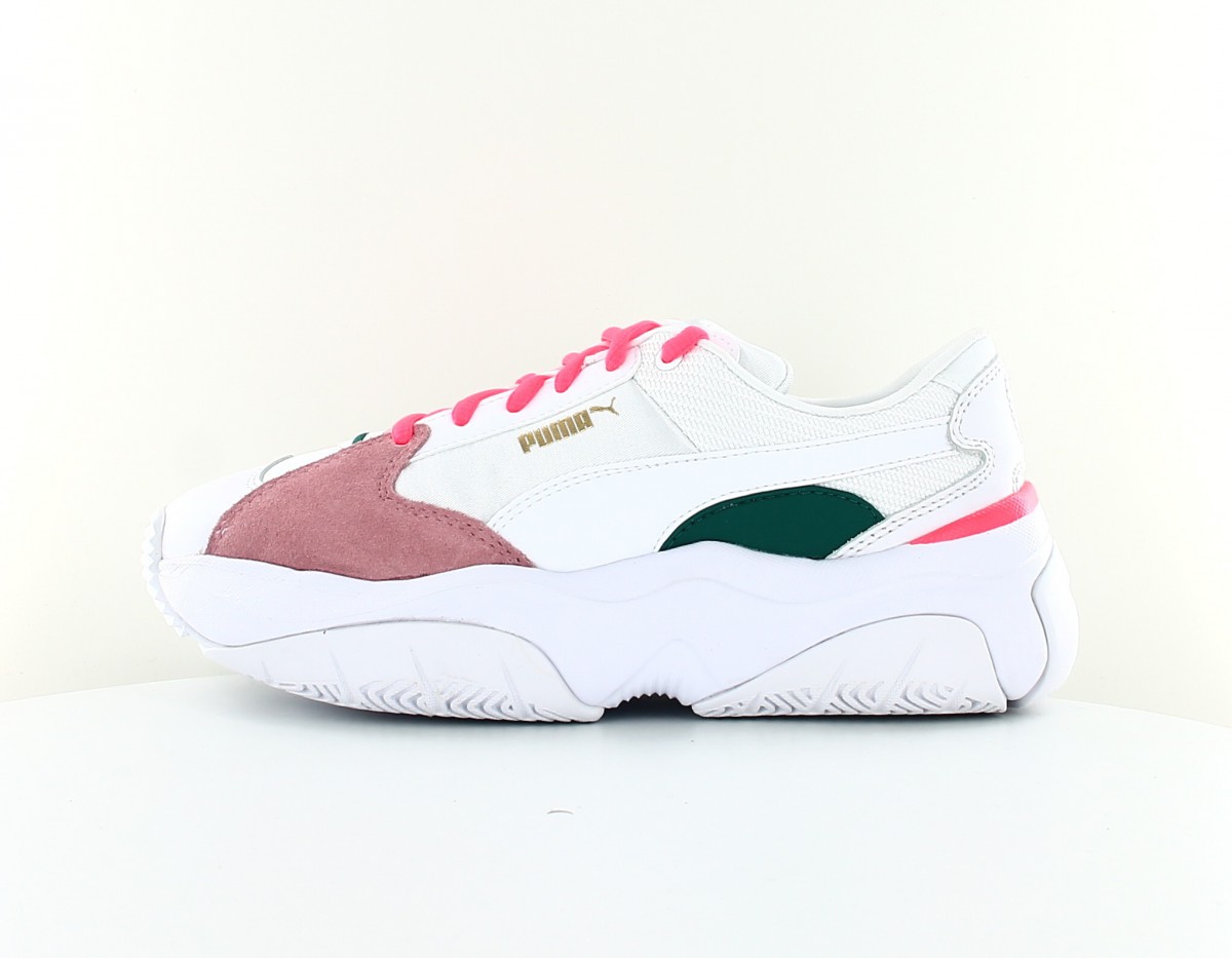 Puma Stormy blanc rose vert