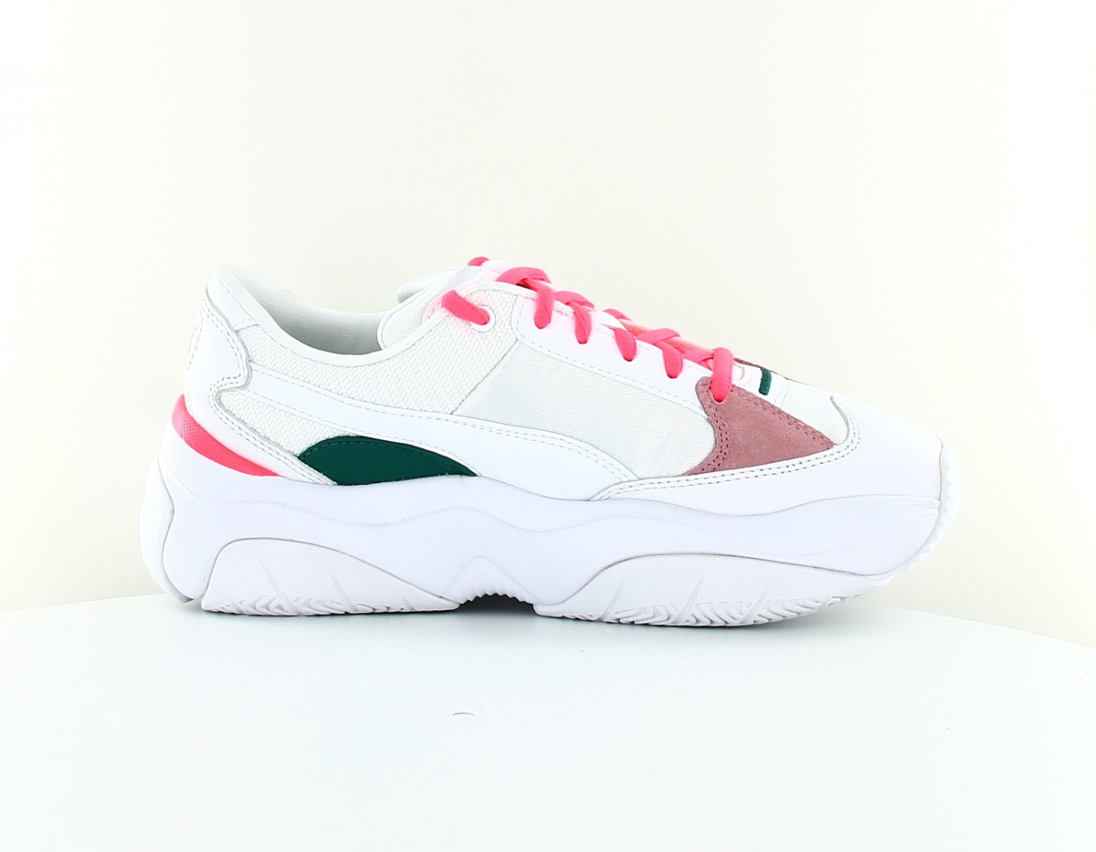 Puma Stormy blanc rose vert