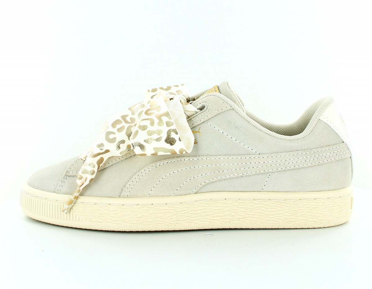 Puma Suede Hearth Athlux Jr Blanc-leopard