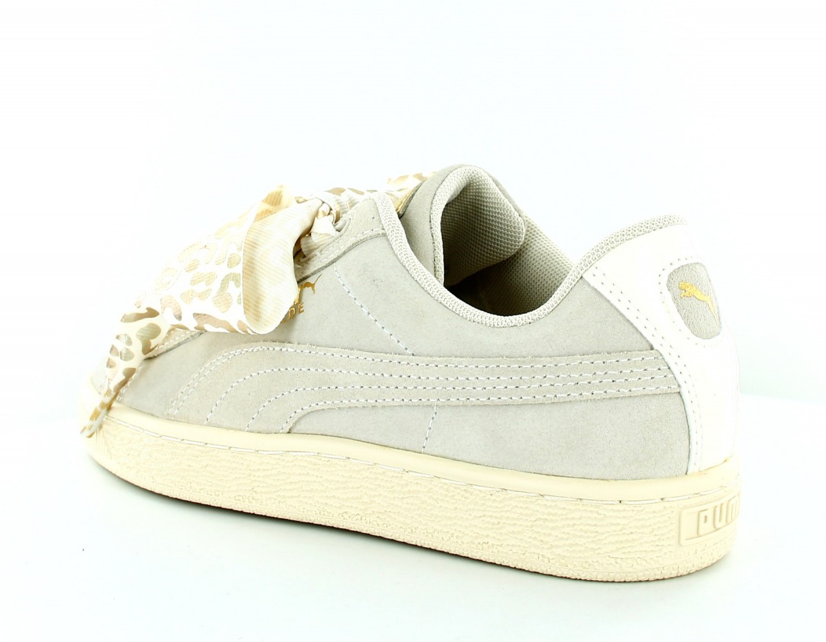 Puma Suede Hearth Athlux Jr Blanc-leopard