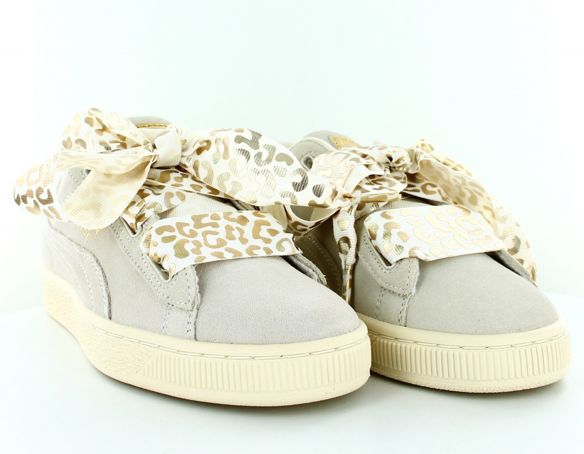 puma suede heart leopard