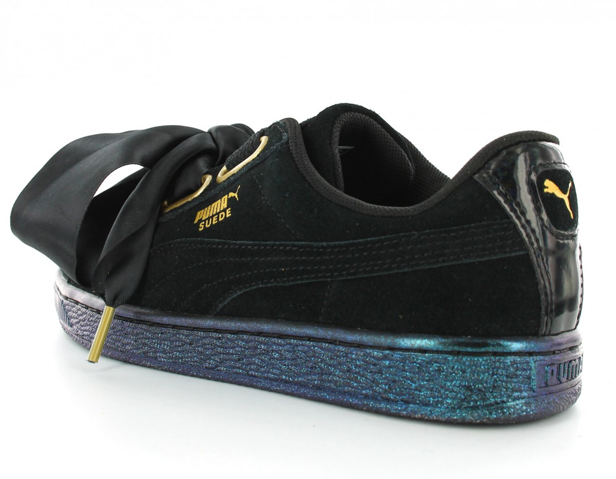 Puma Suede Heart Satin NOIR