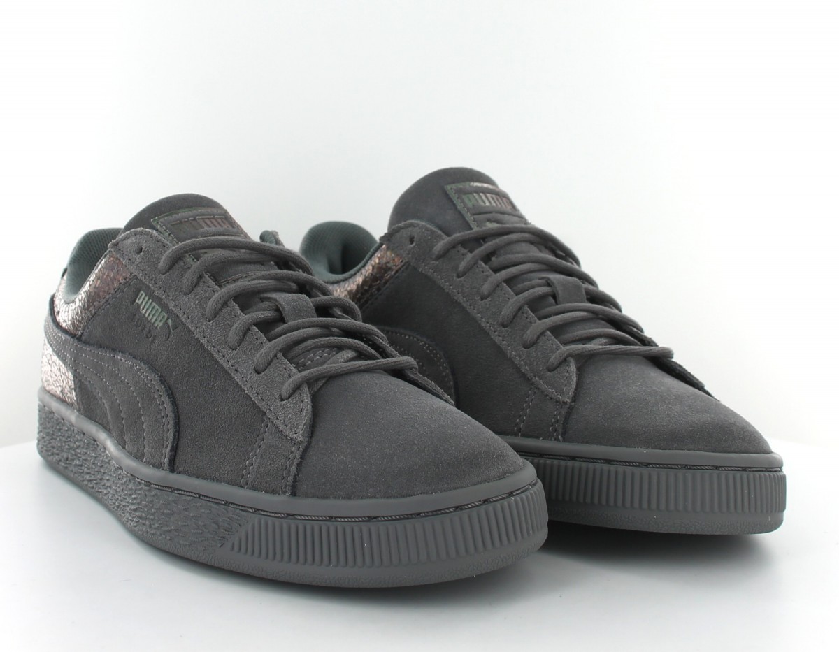 Puma Suede lunalux gris gris argent