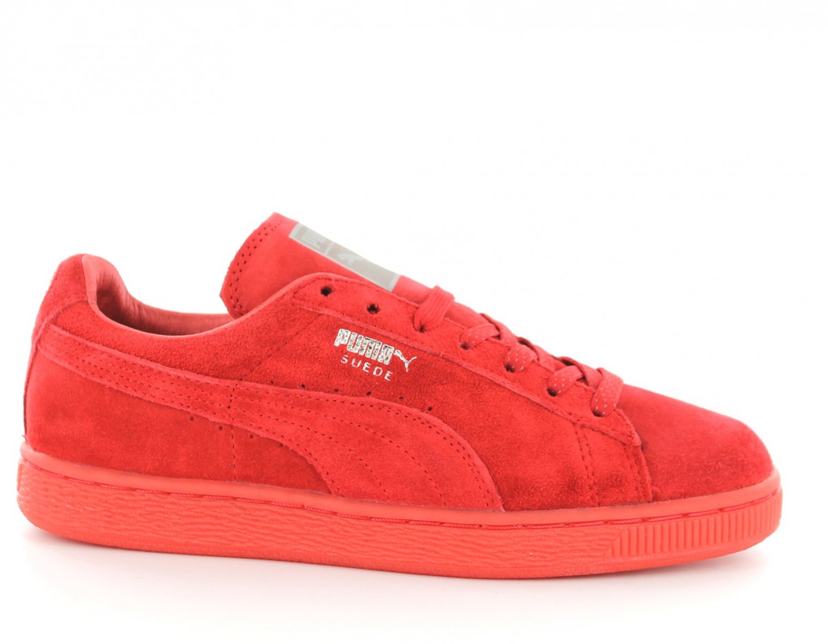 Puma suede mono iced ROUGE