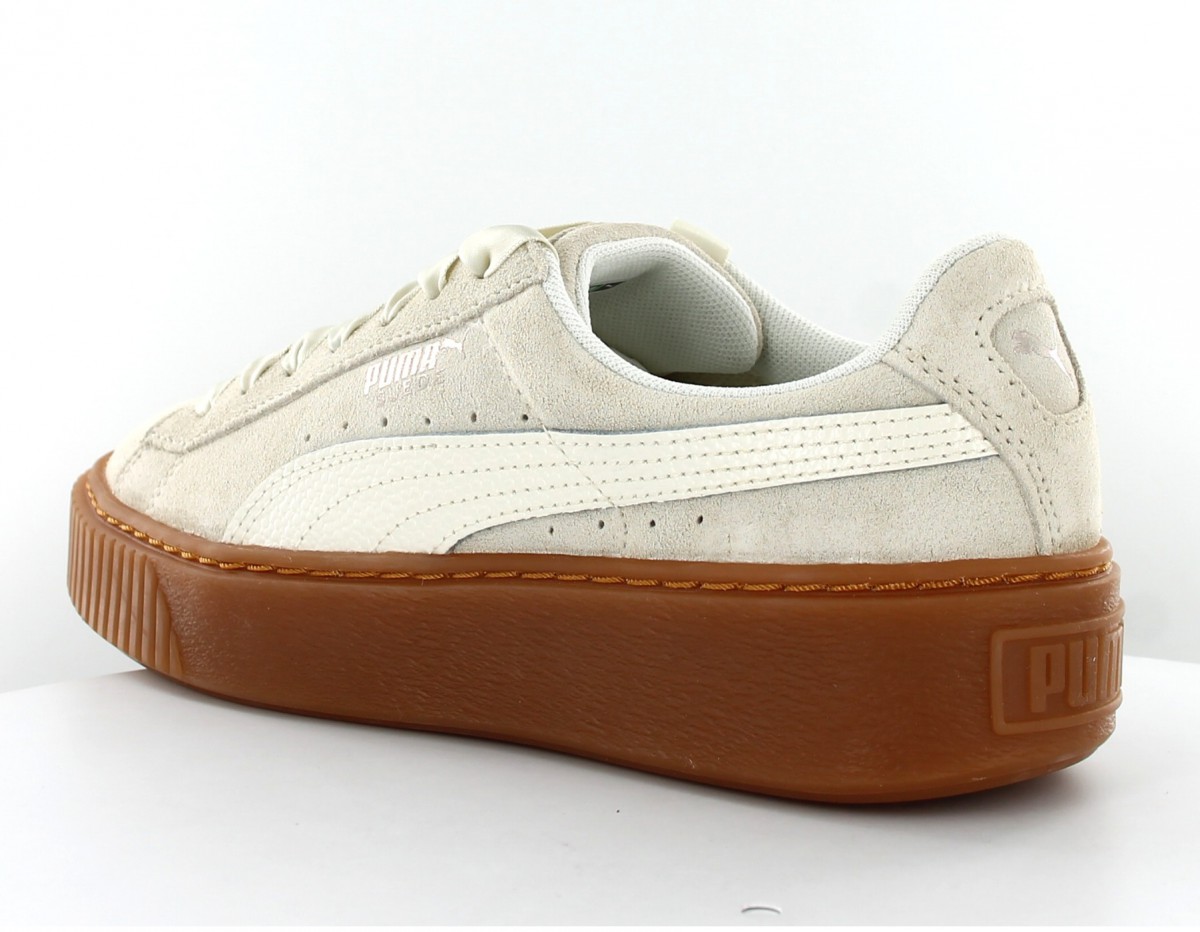 Puma Suede platform bubble Beige gomme