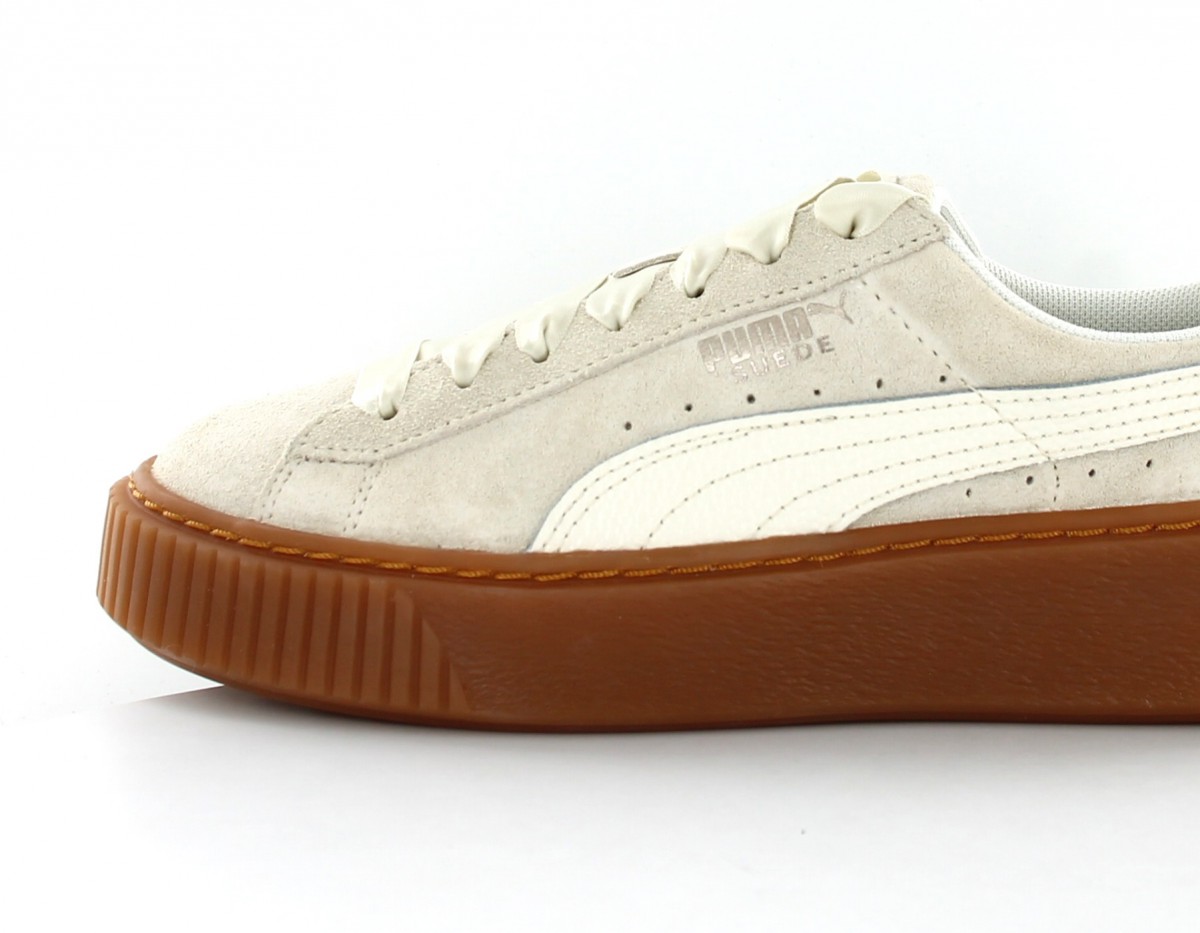 Puma Suede platform bubble Beige gomme