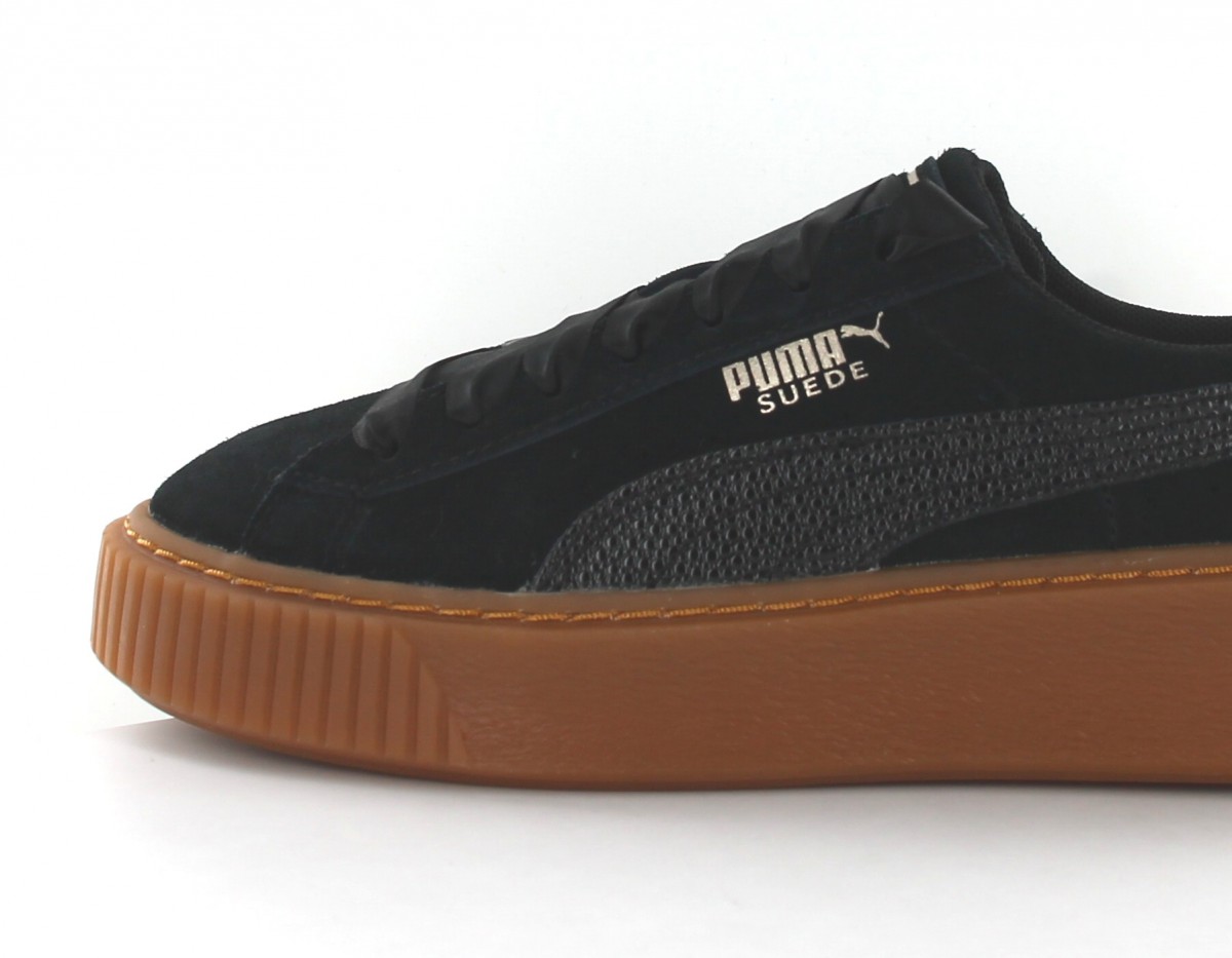 Puma Suede platform bubble Noir gomme