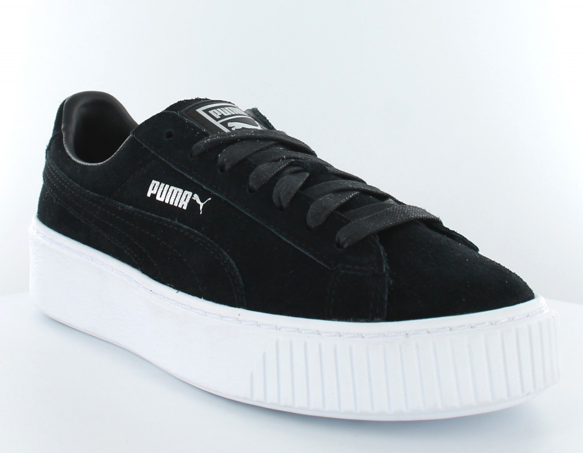 Puma Suede Platforme Noir/Blanc