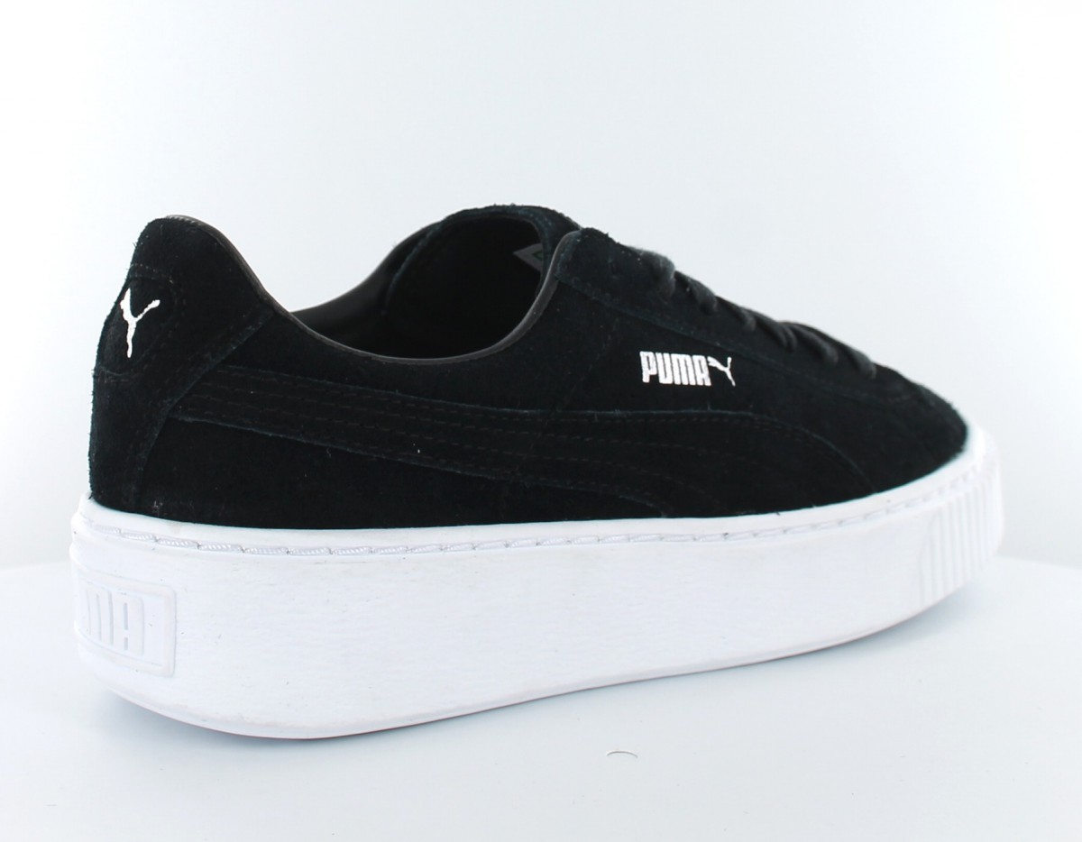 Puma Suede Platforme Noir/Blanc