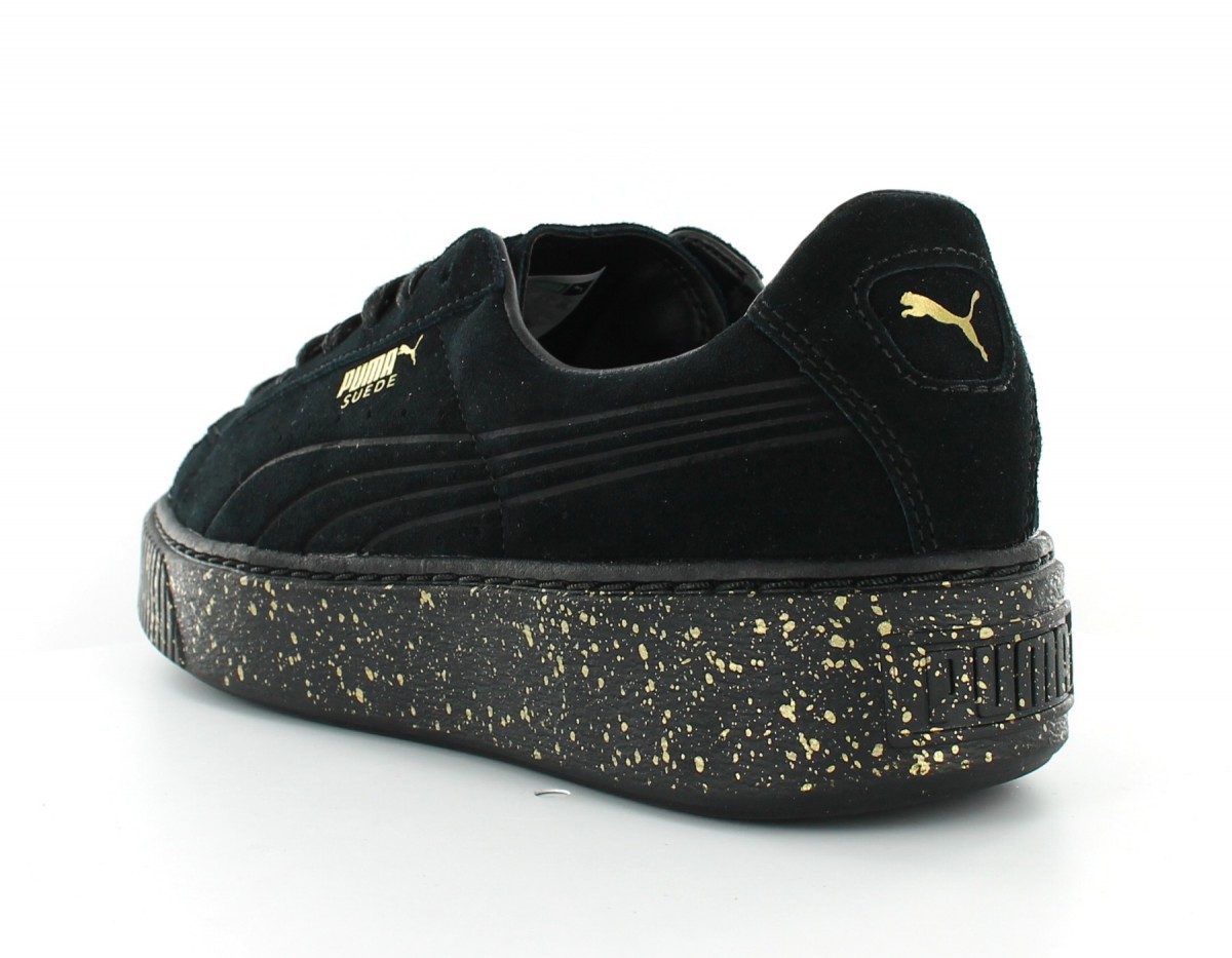 Puma Suede Platform Speckled Black